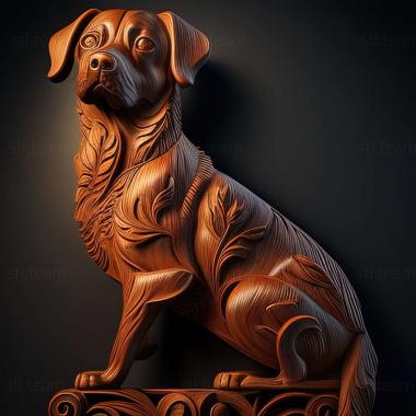 3D model Portuguese podengu dog (STL)